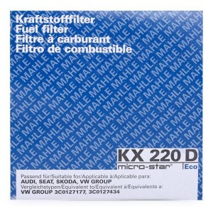 Фильтр топливный KX220D KX220D MAHLE KNECHT