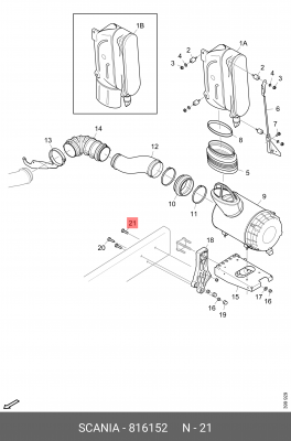 Винт 816152 SCANIA