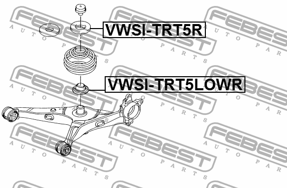VW TRANSPORTER T5 (2003-2015) VWSI-TRT5R FEBEST