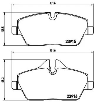 Колодки тормозные P06034 P06034 BREMBO