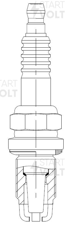 Комплект свечей зажигания для автомобилей Renault Logan (04-)/Sandero (07-) K7M  VSP 0023 START VOLT