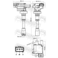 КАТУШКА ЗАЖИГАНИЯ 04640-001 04640001 FEBEST
