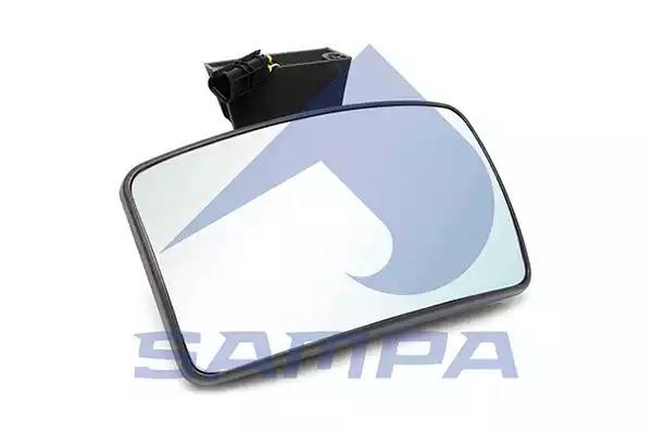 Зеркало боковое MAN TGL,TGM,TGA,TGS,TGX бордюрное правое с подогревом SAMPA 022122 SAMPA