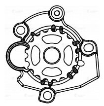 Насос водяной для а/м VW Passat B5 (96-)/Passat B6 (05-) 1.9TDi/2.0TDi LWP1843 LWP 1843 LUZAR