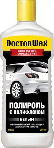 Полироль кузова с тефлоном белая 300мл DOCTOR WAX DW8409 DOCTOR WAX