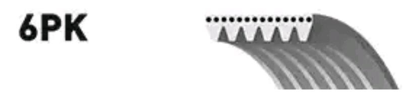 Поликлиновой ремень 6PK1255 (8653-10591) 6-PK-1255 GATES