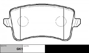 Колодки тормозные AUDI A4 2007 ~ 2016 / A5 2007 ~ 2020 / A6 2010 ~ 2018 / Q5 200 GK1318 CTR