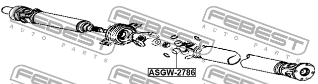 Крестовина карданного вала 27x86 GREAT WALL HOVER H5 2010­2017 ASGW-2786 ASGW-2786 FEBEST