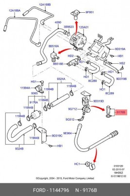 Фильтр топливный FORD OE 1144796 FORD