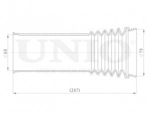Пыльник переднего амортизатора DUC-10023 UNIO