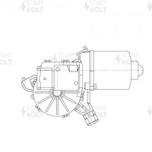 Моторедуктор стеклооч. для а/м Renault Megane III (08-) (перед.) (VWF 0905) VWF 0905 START VOLT