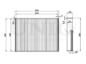 Фильтр салонный FLT-40130 UNIO