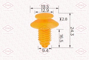 Клипса автомобильная [упаковка 10 штук] TJB1768 TJB1768 TATSUMI