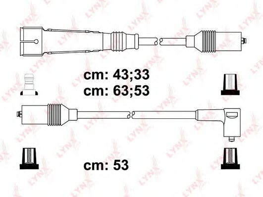Провода высоковольтные подходит для AUDI 80 1,6 84-91, VW Golf II 1,3-1,8 84-92/ SPE8022 LYNXAUTO