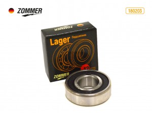 Подшипник 180203 коленвала, маховика, ролика натяжного дв. УМЗ Евро-3, 4 Бизнес 180203 ZOMMER