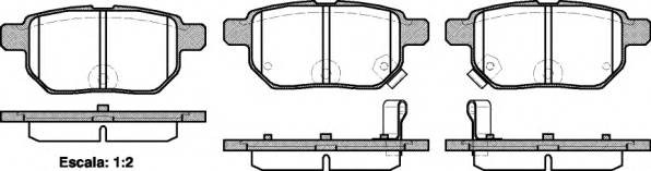 Колодки торм.зад./датTOYOTA Auris 1.4/D/1.6/2.0D/2.2D 03/07-> 128602 REMSA