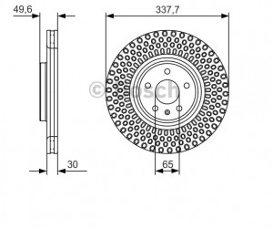 Диск тормозной передний 0986479C90 0 986 479 C90 BOSCH