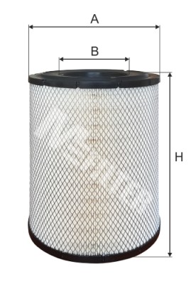 фильтр воздушный ! H372 D245 d124.5 \ RVI MIDLUM A861 MFILTER AUTOMOTIVE FILTERS