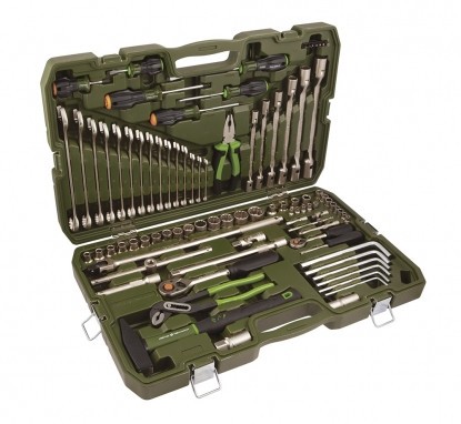 Набор инструмента  89 пр 1/2" и 1/4 (12-ти гранные головки) /ДЕЛО ТЕХНИКИ/ 622789 DELO TEHNICI