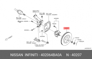 диск тормозной передний!\ Nissan Qashqai II 14> 40206-4BA0A NISSAN