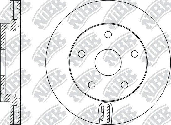 Диск тормозной FORD FOCUS 2010 RN51001 RN51001 NIBK