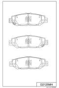 Колодки тормозные дисковые задн. Toyota Mark II GX90,GX100 92-00 D2125MH D2125MH MK KASHIYAMA