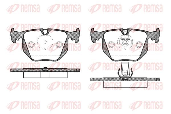 381 20 392 020B-SX !колодки дисковые з.\ BMW E38 2.8/4.0/5.0/2.5TDs/3.0D 95-01/E 0381.20 REMSA