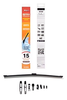 Щетка стеклоочистителя задняя бескаркасная 375мм (15) 8 адаптеров AWB-R-375 AIRLINE