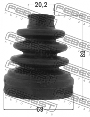 Пыльник ШРУСа внутренний SUZUKI SWIFT RS413/RS415/RS416 2003-2010 0715-RS413 0715-RS413 FEBEST