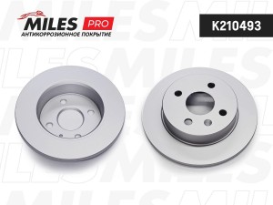 Диск тормозной (серия PRO с антикоррозионным покрытием) OPEL ASTRA 98-/MERIVA 03 K210493 MILES