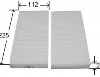Фильтр салона HONDA CIVIC 01-05, CR-V 01-12 (компл-2шт) AC28803SET AC28803SET AZUMI