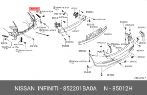 852201BA0A автозапчасть для автомобиля 85220-1BA0A NISSAN