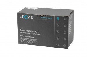 Колодка тормозная передняя ВАЗ Xray, RENAULT Logan II (к-т 4 шт) L=155 мм LECAR000140501 LECAR