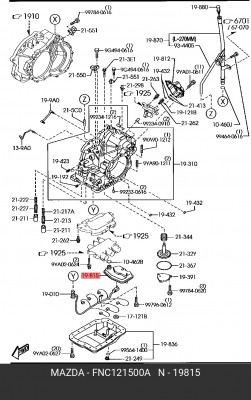 Фильтр масляный АКПП MAZDA 3,6 OE FNC1-21-500A MAZDA