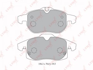 Колодки тормозные дисковые передние BD-5923 LYNXAUTO