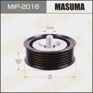 ролик натяжной ремня! без натяжителя\ Nissan X-Trail 2.5 07-13 MIP-2016 MASUMA
