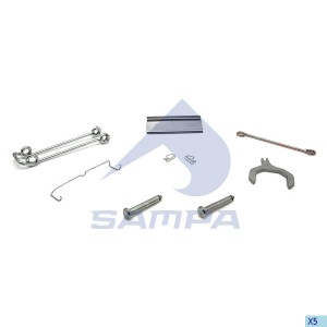 Ремкомплект KNORR IVECO колодок тормозных (пружины,штифты,пластины) SAMPA 095.815 SAMPA