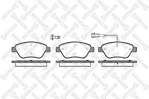 858 01=FDB1466=222365 !колодки дисковые п.\ Fiat Stilo 1.2i/1.6i 01> 869001SX STELLOX
