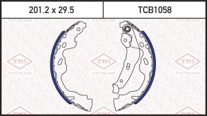 Колодки тормозные барабанные TOYOTA Aygo/Corolla Verso/Yaris 99-SUZUKI Splash/Sw TCB1058 TATSUMI