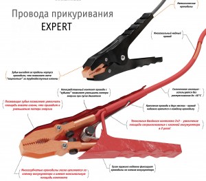 Провода прикуривания 750А EXPERT PRO (5м, 12/24В, сумка) (SA-750-05E) SA-750-05E AIRLINE