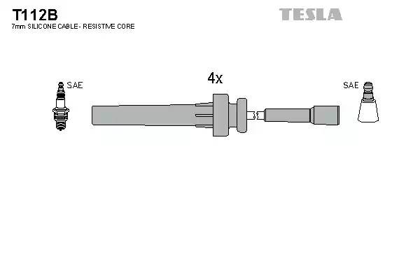 к-кт проводов!\ Chrysler PT Cruiser/Serbing/Voyager 2.0/2.4i 00-10 T112B TESLA