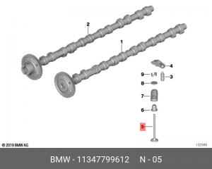 Впускной клапан 11347799612 11 34 7 799 612 BMW