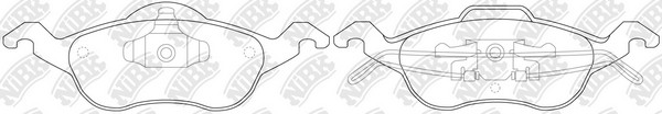 Колодки передние (FORD FOCUS I) PN0119 PN0119 NIBK