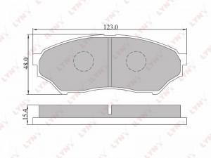 Колодки тормозные передние подходит для MITSUBISHI Pajero Pinin 99 BD-5512 BD-5512 LYNXAUTO