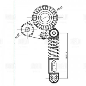 Ролик привод. ремня SsangYong Actyon (12-)/New Actyon (10-) 2.0d (с натяж. мех.) CM 5148N TRIALLI
