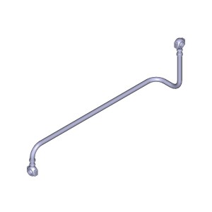 Трубка ЯМЗ-236 подвода масла к ТНВД АВТОДИЗЕЛЬ 236-1111614 YAMZ