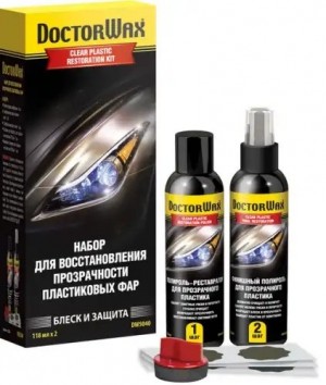 Полироль для фар (набор) 118мл DOCTOR WAX DW5040 DOCTOR WAX