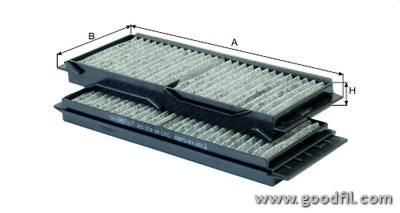 Фильтр салона угольный AG3782KCFC AG 378 2K CFC GOODWILL