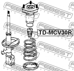 Отбойник амортизатора TD-MCV30R TD-MCV30R FEBEST