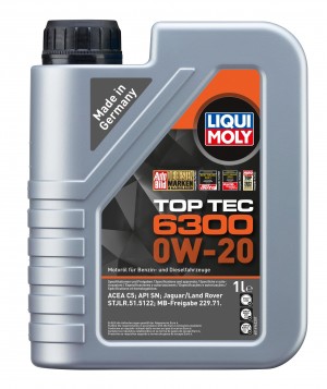 21216 LiquiMoly Синт-ое мот.масло Top Tec 6300 0W-20 SN C5 (1л) 21216 LIQUI MOLY
